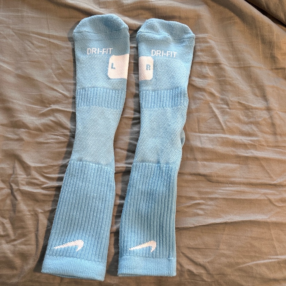 Nike Light Blue Dri-FIT Athletic Socks